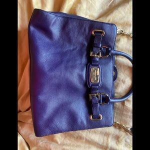 Micheal Kors purple cross over bag